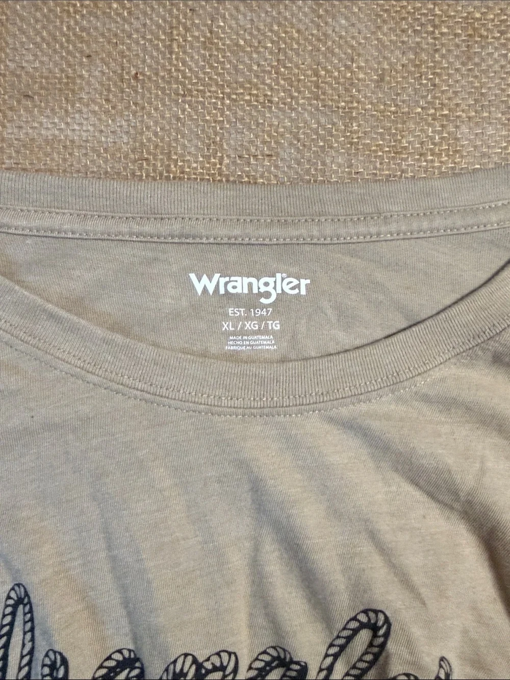 Wrangler Women's Beige Cropped Long-Sleeve Tee